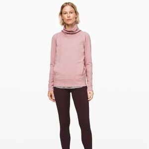 LULULEMON High Lines Pullover | Cowl Neck in Heathered Vintage Mauve